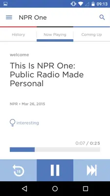 NPR One android App screenshot 3